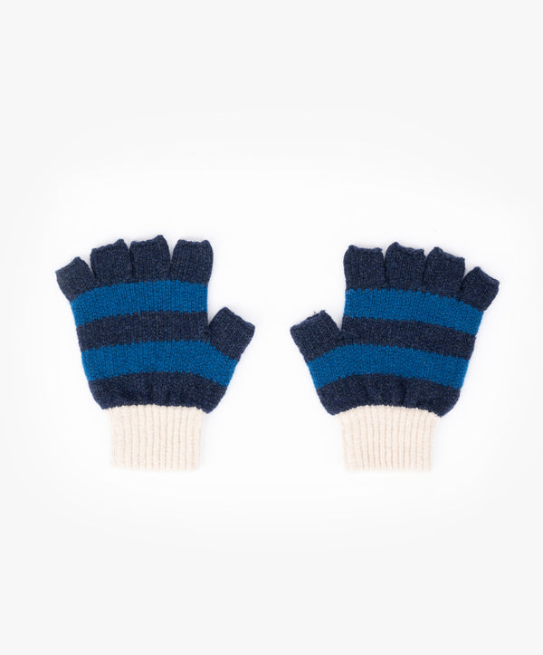 Striped No Fingers Gloves - Power