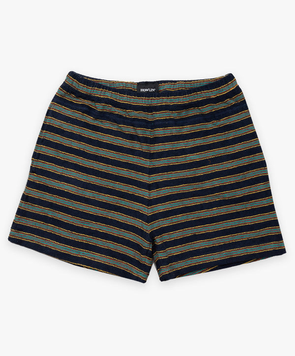 Towel Shorts Stripes - Magic Navy