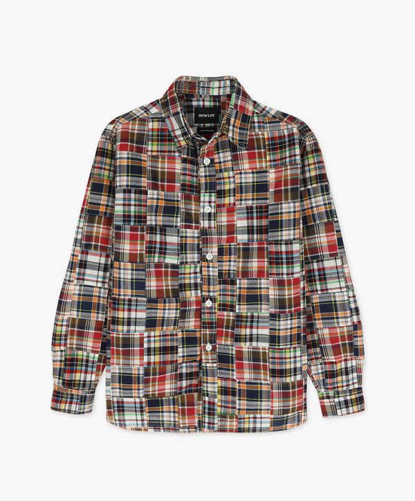 Afterthoughts Shirt - Multi Madras Patchwork