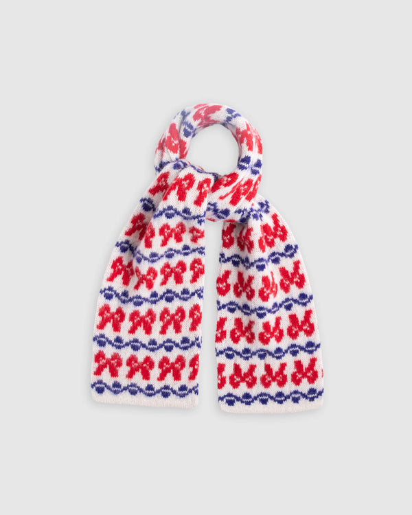 Cosmic Bows Scarf - Ecru