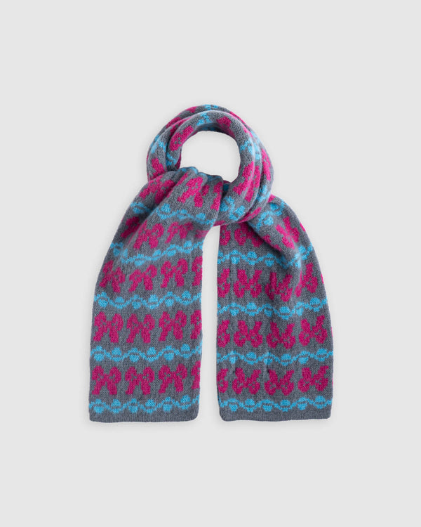 Cosmic Bows Scarf - Smoke