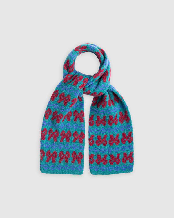 Cosmic Bows Scarf - Strange Green