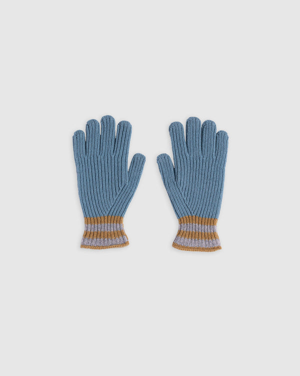 Love My Ribbed Gloves - Soft Blue