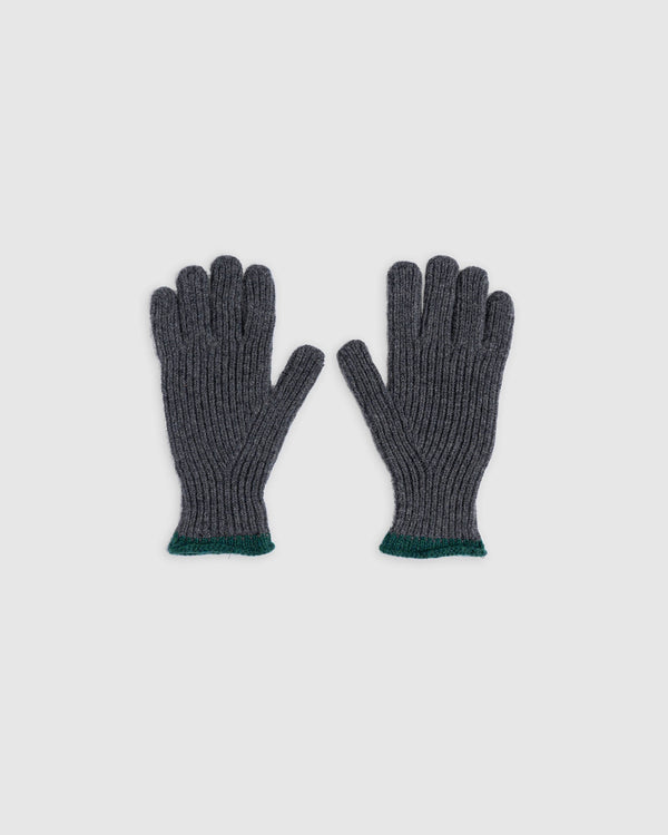 Wind It Up Ribbed Gloves - Metal