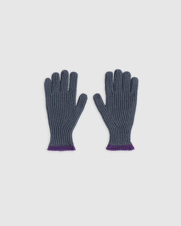 Wind It Up Ribbed Gloves - Smoke
