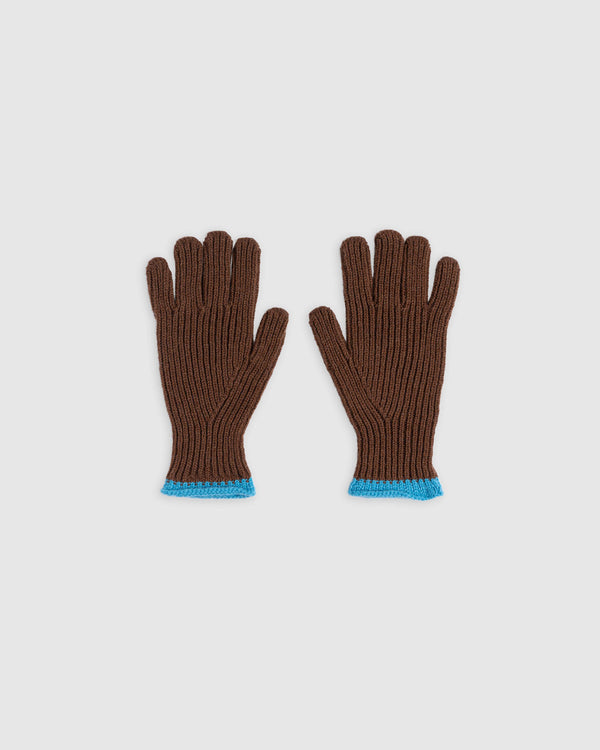 Wind It Up Ribbed Gloves - Wood