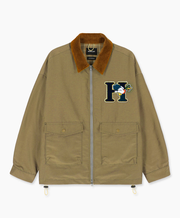 Boxy Swing Jacket - Cord Neck - Howlin’ Duck Khaki