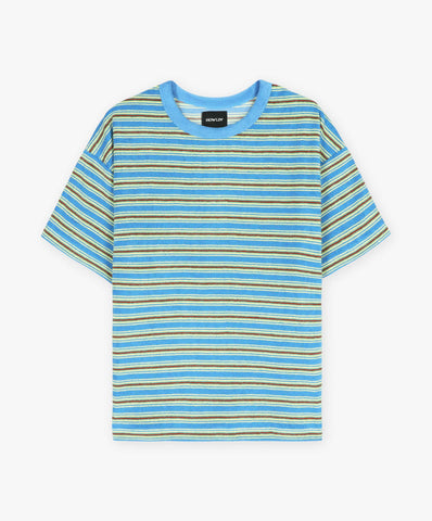 Boxy Freedom T-shirt - Blue ghost