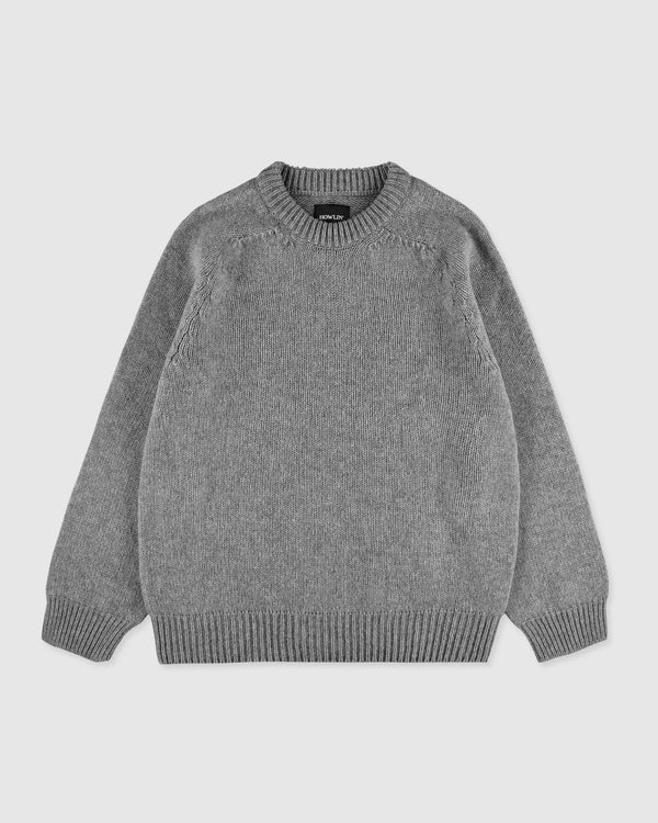 Boxy Space Knit - Med Grey