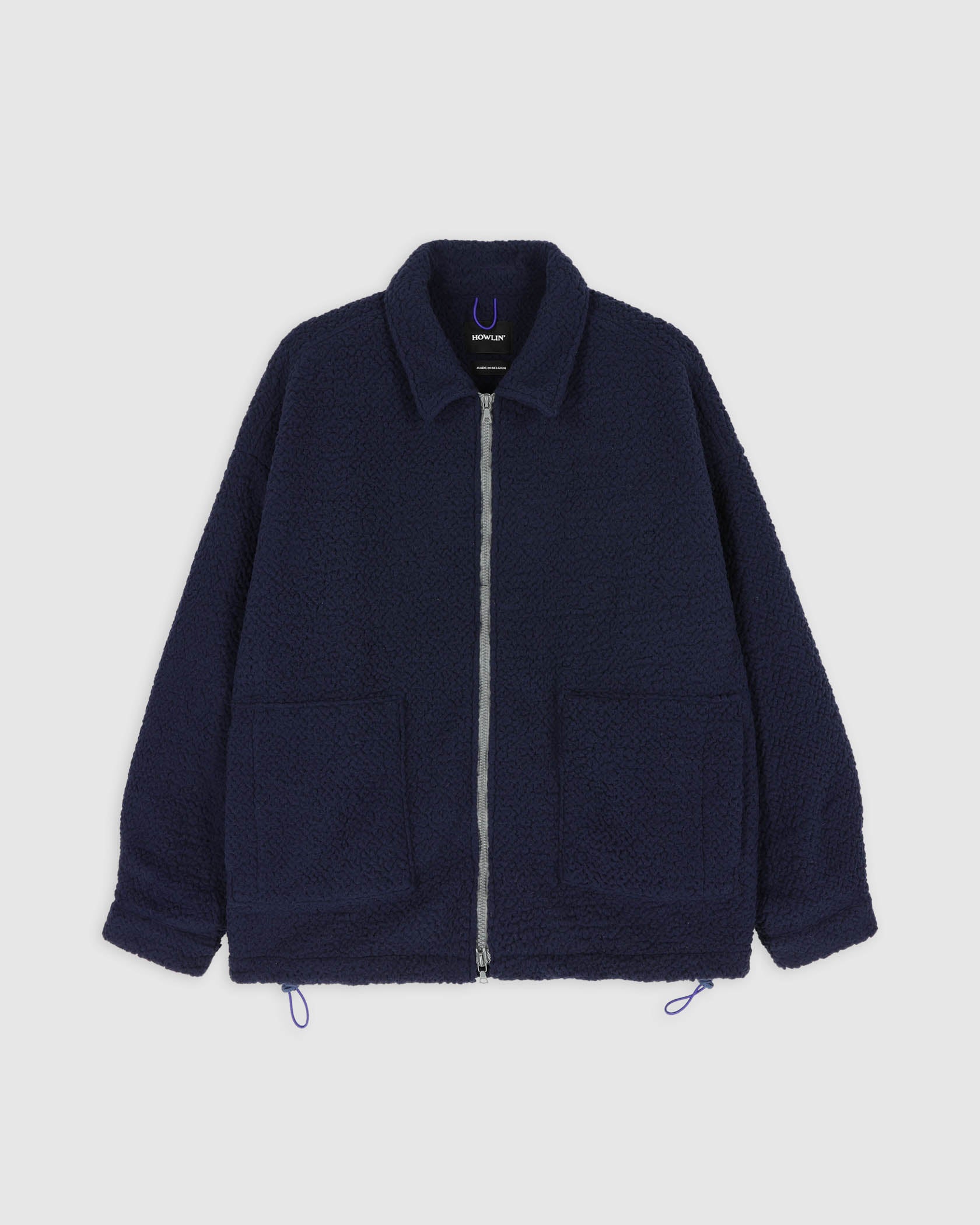 Howlin Boxy Swing Jacket - Recycled Shearling Navy AW24