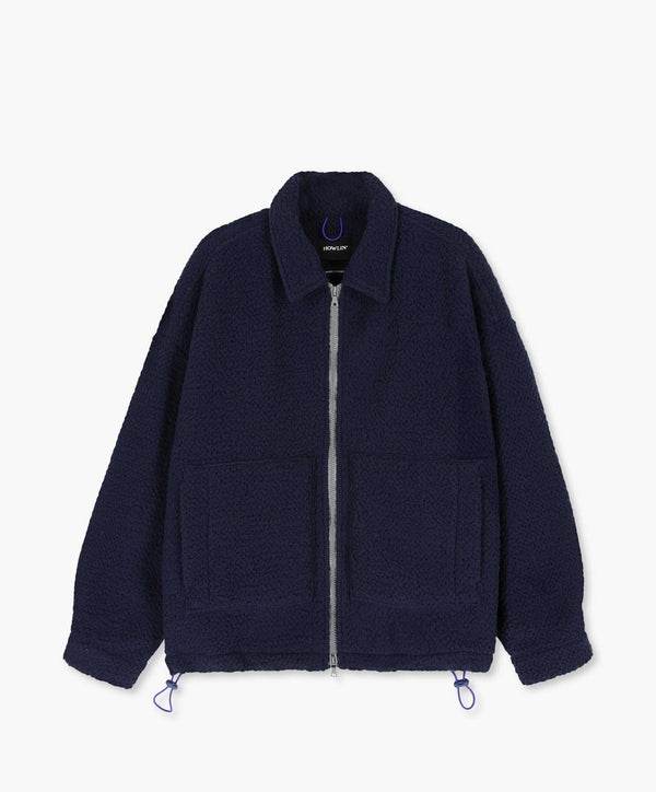 Boxy Swing Jacket For Women - Recycled Shearling Navy (Women)