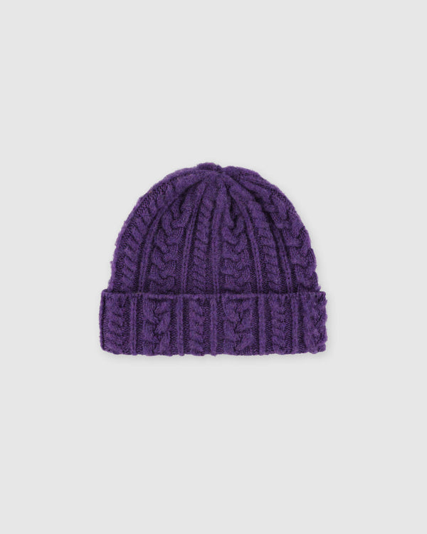 Cable Festival Hat - Violet Dream