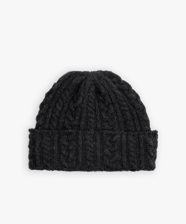 Cable Festival Hat - Black