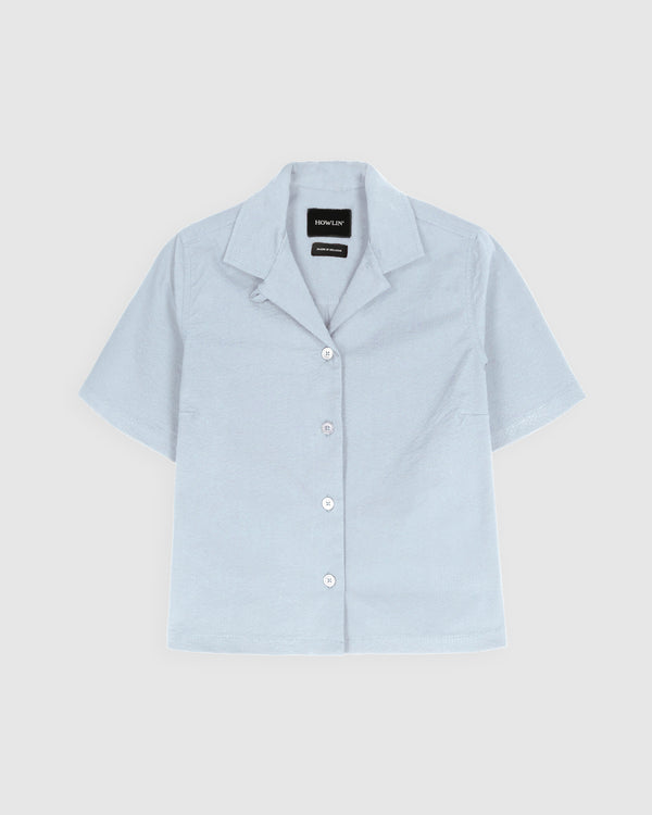 Cocktails For The Girls Shirt - Seersucker - Ice Blue (Women)