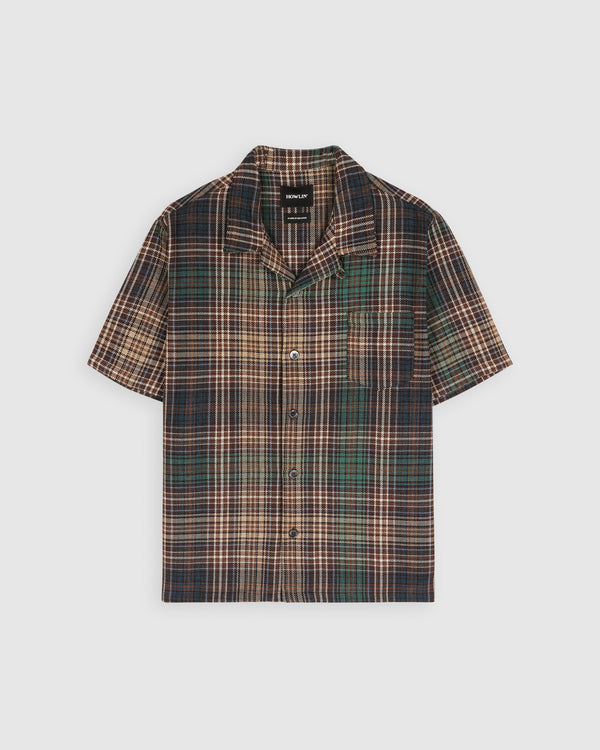 Cocktail Shirt - Japanese Twill Check - Brown