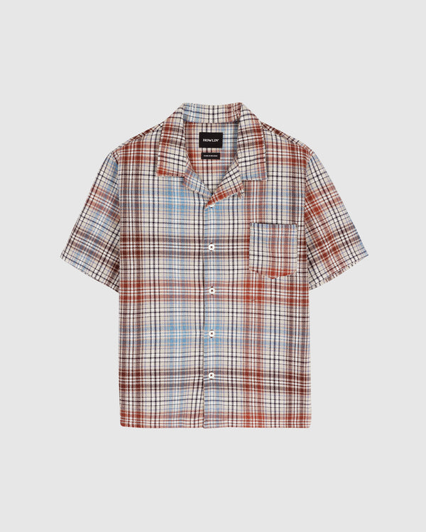 Cocktail Shirt - Japanese Twill Check - Sand