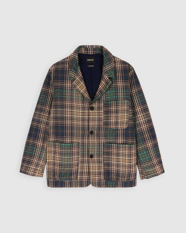 Cosmic Blazer - Japanese Twill Check - Brown
