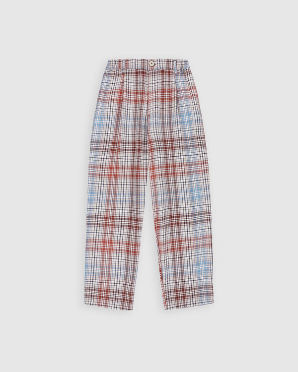 Cosmic Pants - Japanese Twill Check - Sand
