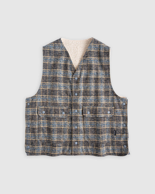 Cosmic Vest - Check - Grey