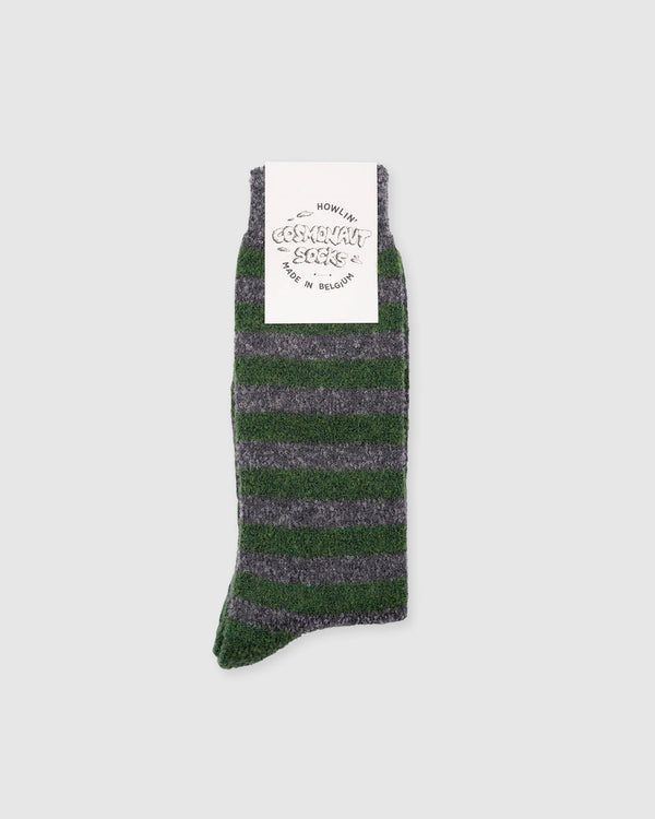 Cosmonaut Socks - Dark Grey/green