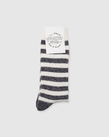 Cosmonaut Socks - White / Grey