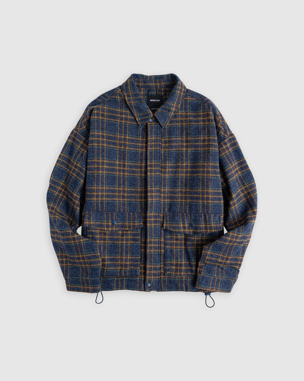 Distant Jacket - Check - Blue