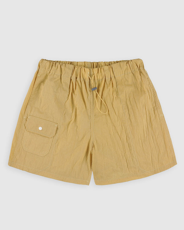Doppler Effect Shorts - Grungy Japanese Nylon Twill - Yellow