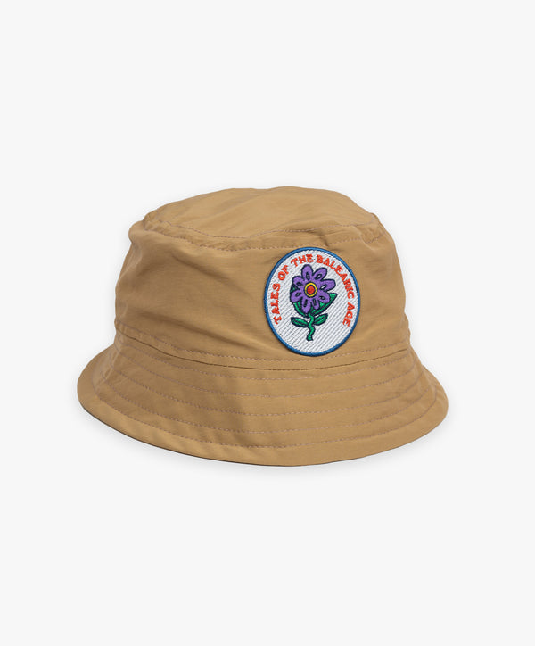 Dream On Dreamer Hat With Patch - Khaki Water Repellent Nylon