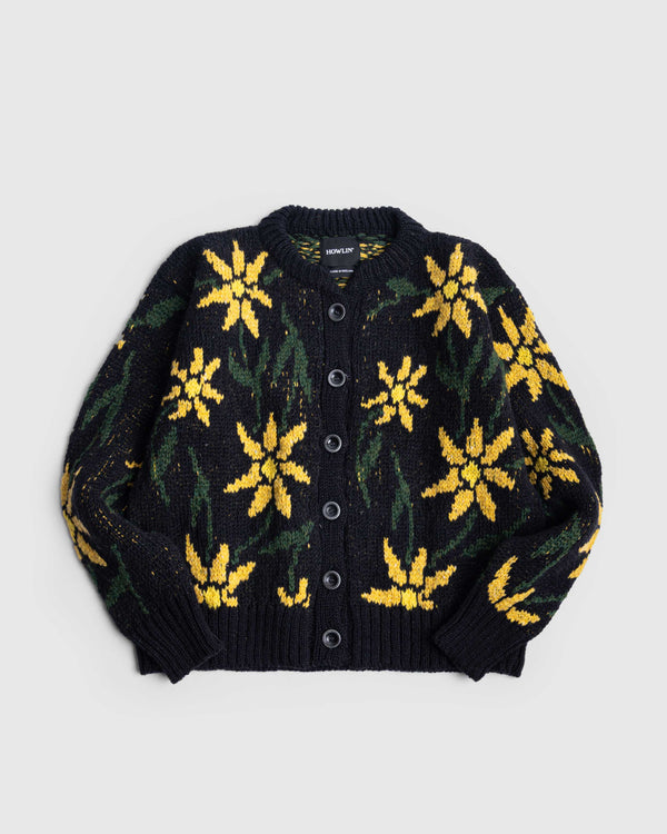 Flower Cardigan - Black (Women)