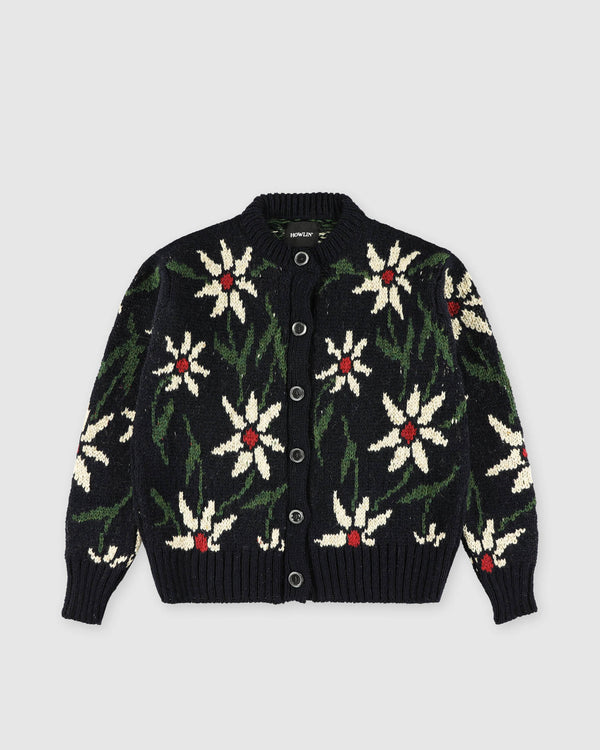 Flower Cardigan - Navy (Women)