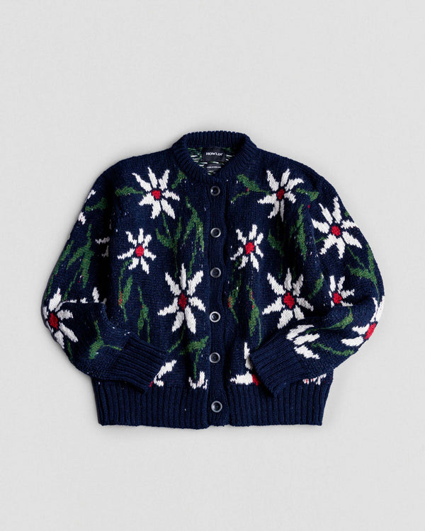 Flower Cardigan - Navy (Women)