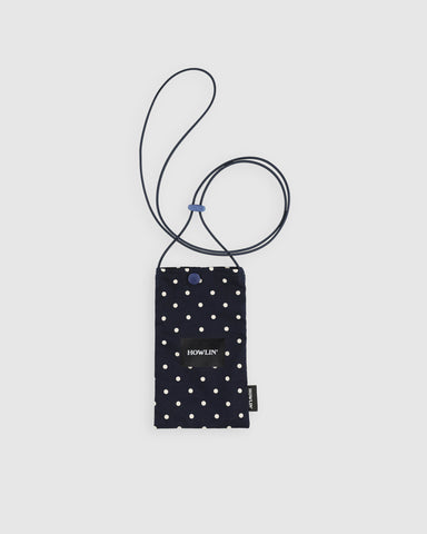 Magic Pouch Bag - Japanese Polka Dots - Navy