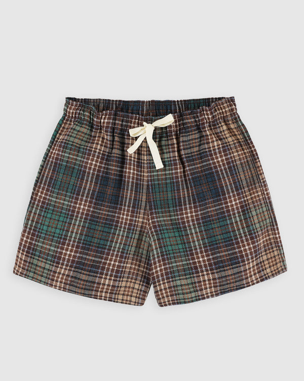 Magic Shorts - Japanese Twill Check - Brown