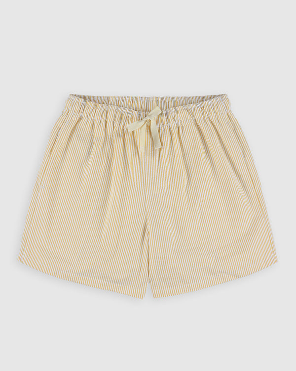 Magic Shorts - Seersucker Stripes - Butter in the Sun