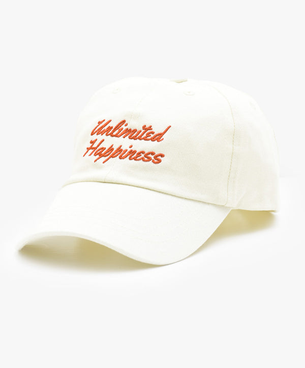 Unlimited Happiness Dad Cap - White *Ltd