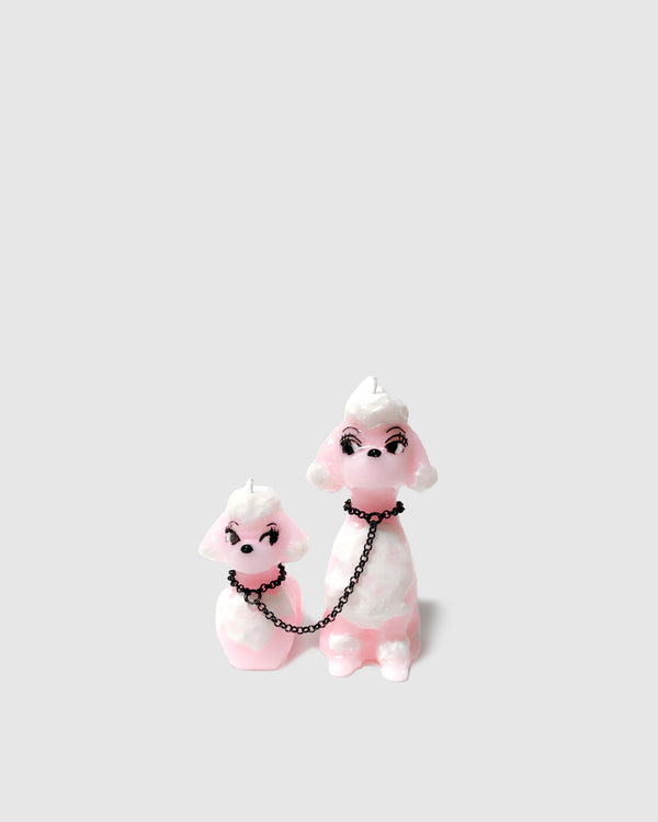 Pink Poodle Candle