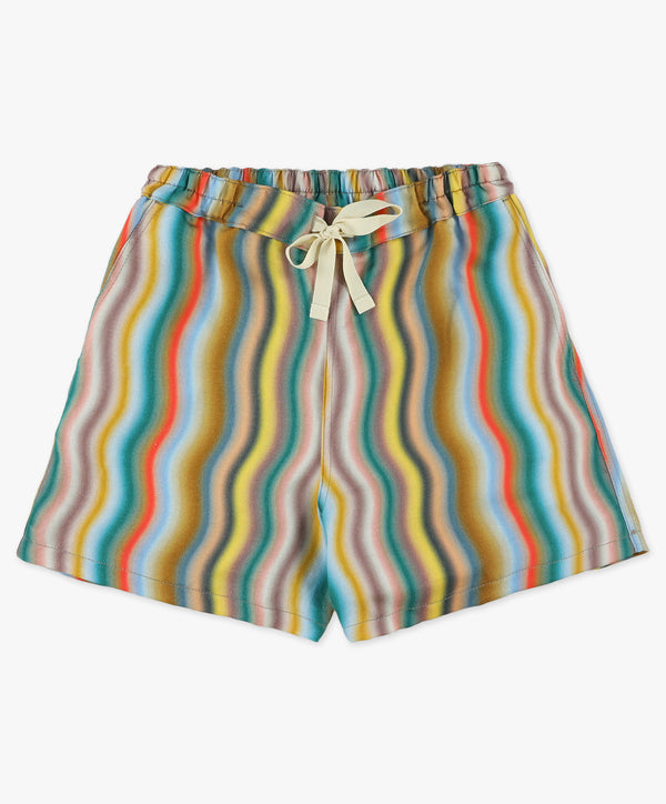 Private Shorts - Multi Wave Hemp Print (Women)