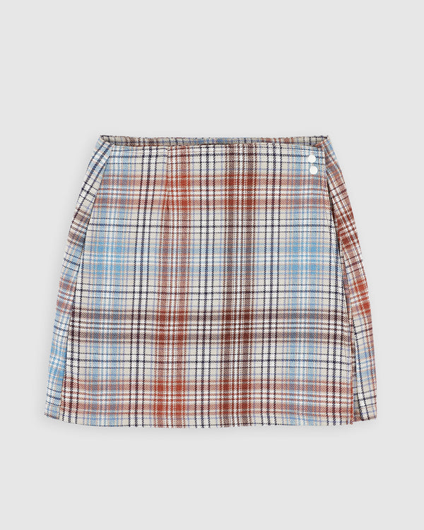 Safe Skirt - Japanese Twill Check - Sand (Women)