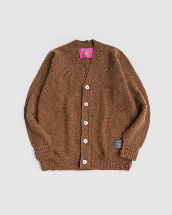 Shaggy Bear Cardigan - Nuts