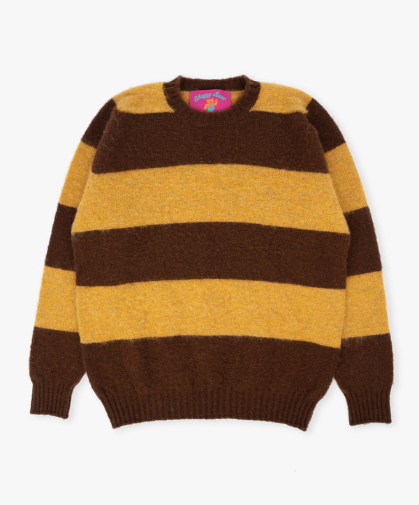 Shaggy Bear Chunky Stripes - Brownish