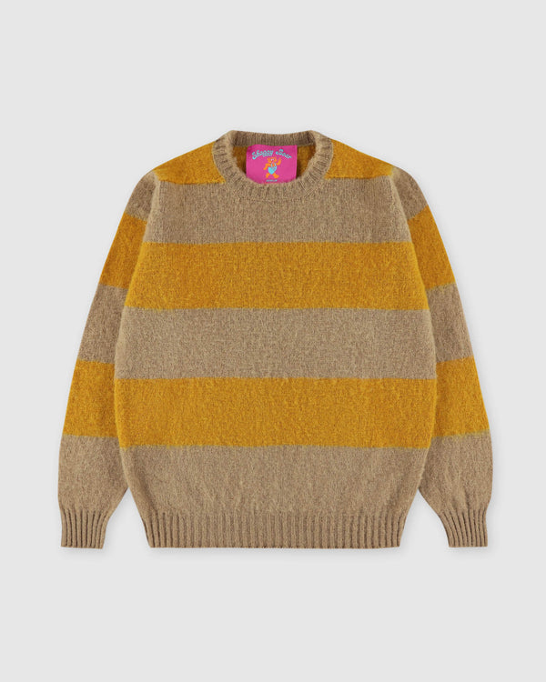Shaggy Bear - Chunky Stripes - Oat Bloom