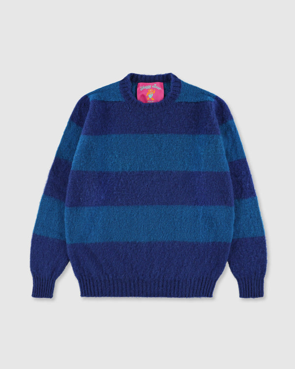 Shaggy Bear - Chunky Stripes - Sky Dream
