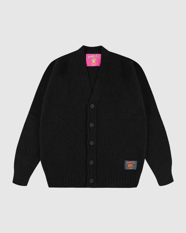 Shaggy Bear Cardigan - Black