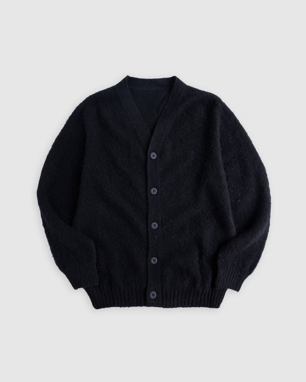 Shaggy Bear Cardigan - Black