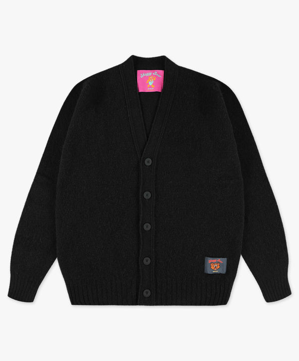 Shaggy Bear Cardigan - Black