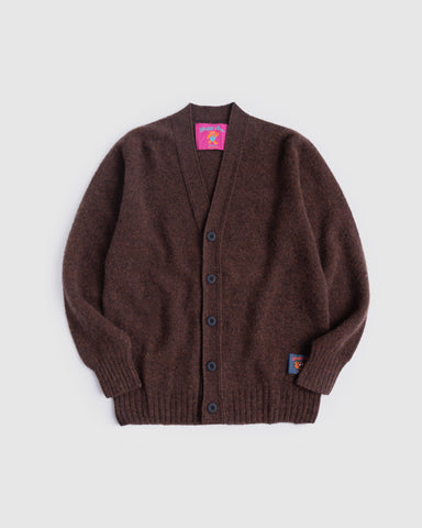 Shaggy Bear Cardigan - Brownish