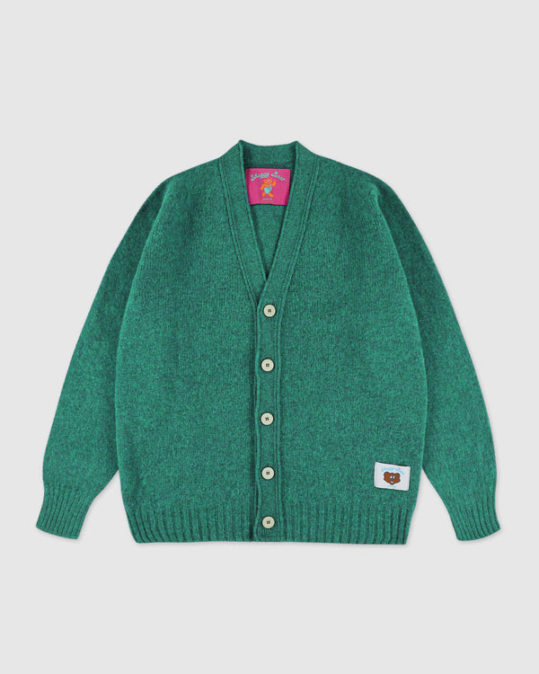 Shaggy Bear Cardigan - Greendream