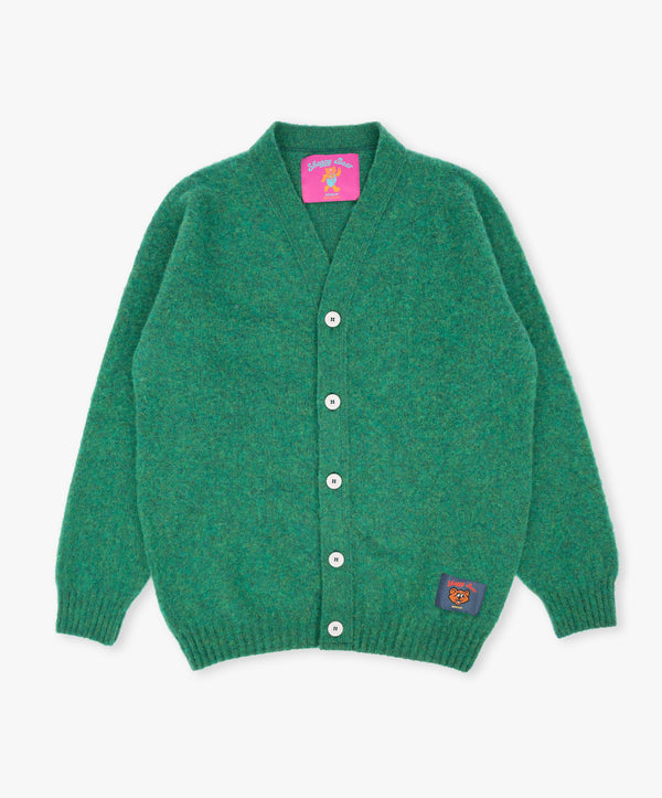 Shaggy Bear Cardigan - Greendream