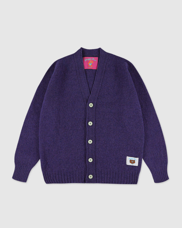 Shaggy Bear Cardigan - Lavender