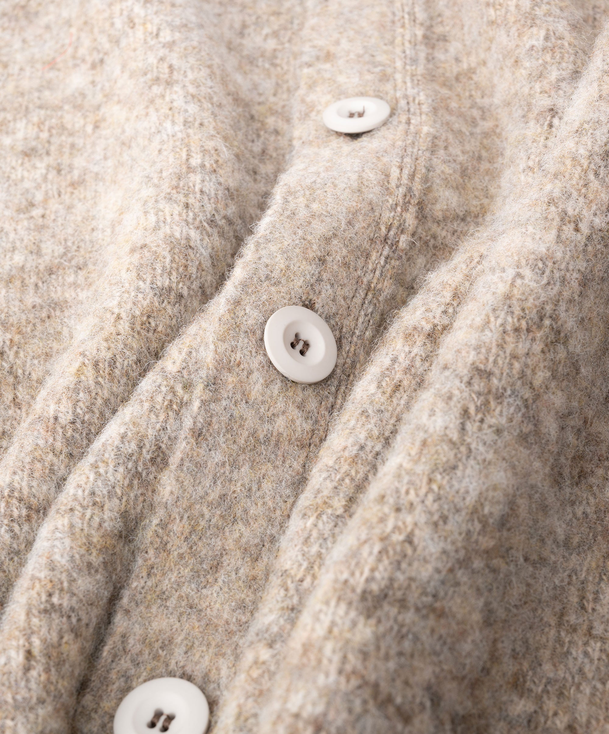 Howlin' Shaggy Bear Cardigan - Mixed Shrooms AW23